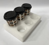 *T31CH6 Delivery Bag for Drinks - Hot or Cold Beverage Carrier with foam insert for 6 cups