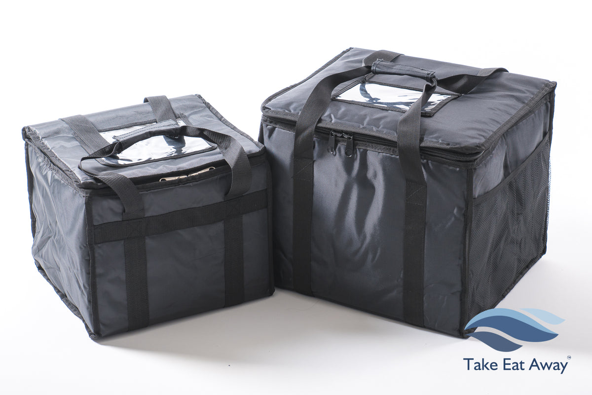 Thermally Insulated Delivery Bags 2 Bags Hot/Cold Food Deliveries