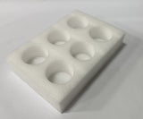 Cup holder for 6 cups Foam Drinks Delivery Tray