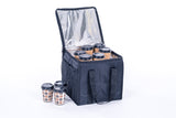 *T19CH9 Delivery Bag for Drinks - Hot or Cold Beverage Carrier with foam insert for 9 cups