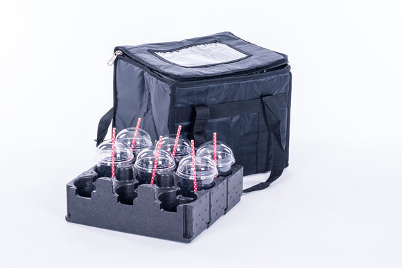 *T16CAM9 Drinks Delivery Bag for Hot or Cold Beverages with EPP cup holder for 9 cups