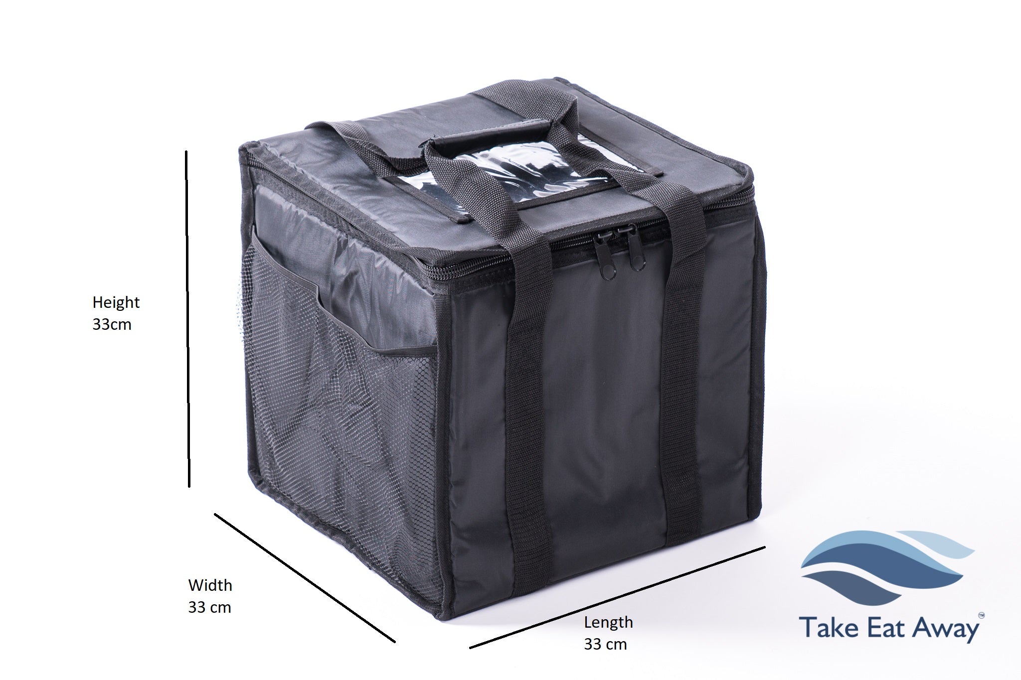 Delivery Bag for Drinks Hot or Cold Beverage Carrier with foam 9 cups cupholder T19CH9 Take Eat Away