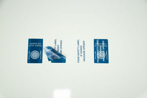 *Food Delivery Stickers - Large Tamper Evident Labels for Food & Drink Deliveries Security